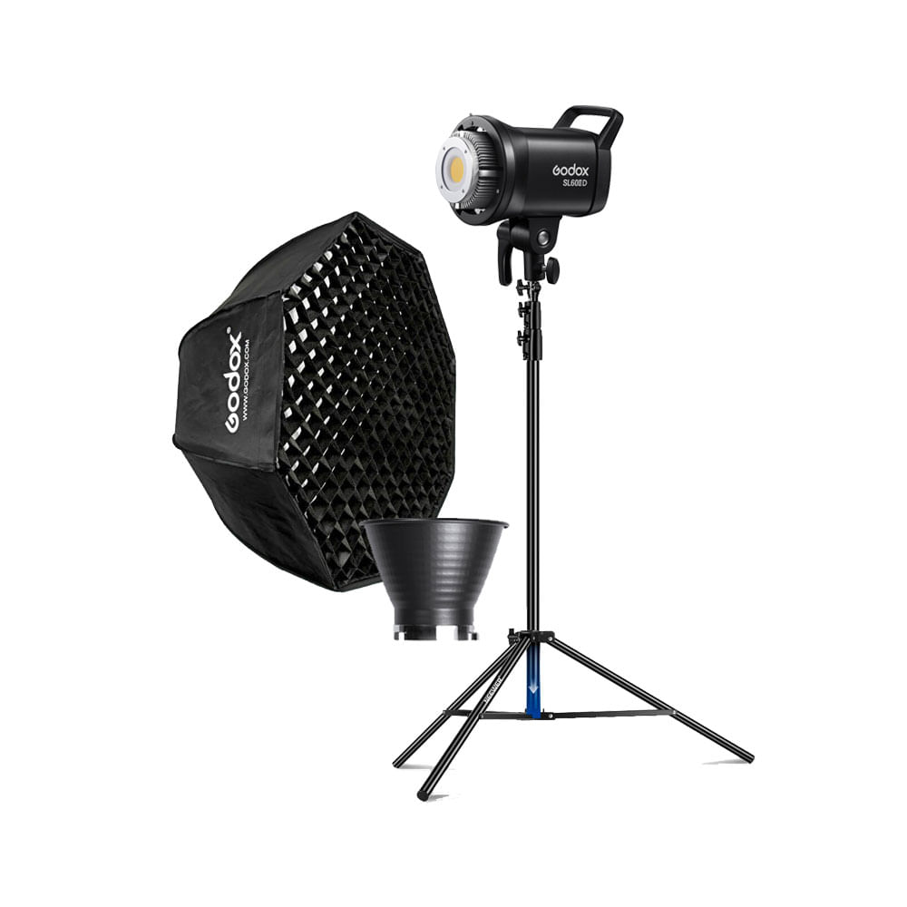 Luz Continua Godox SL60IID - Parante - Softbox FW95