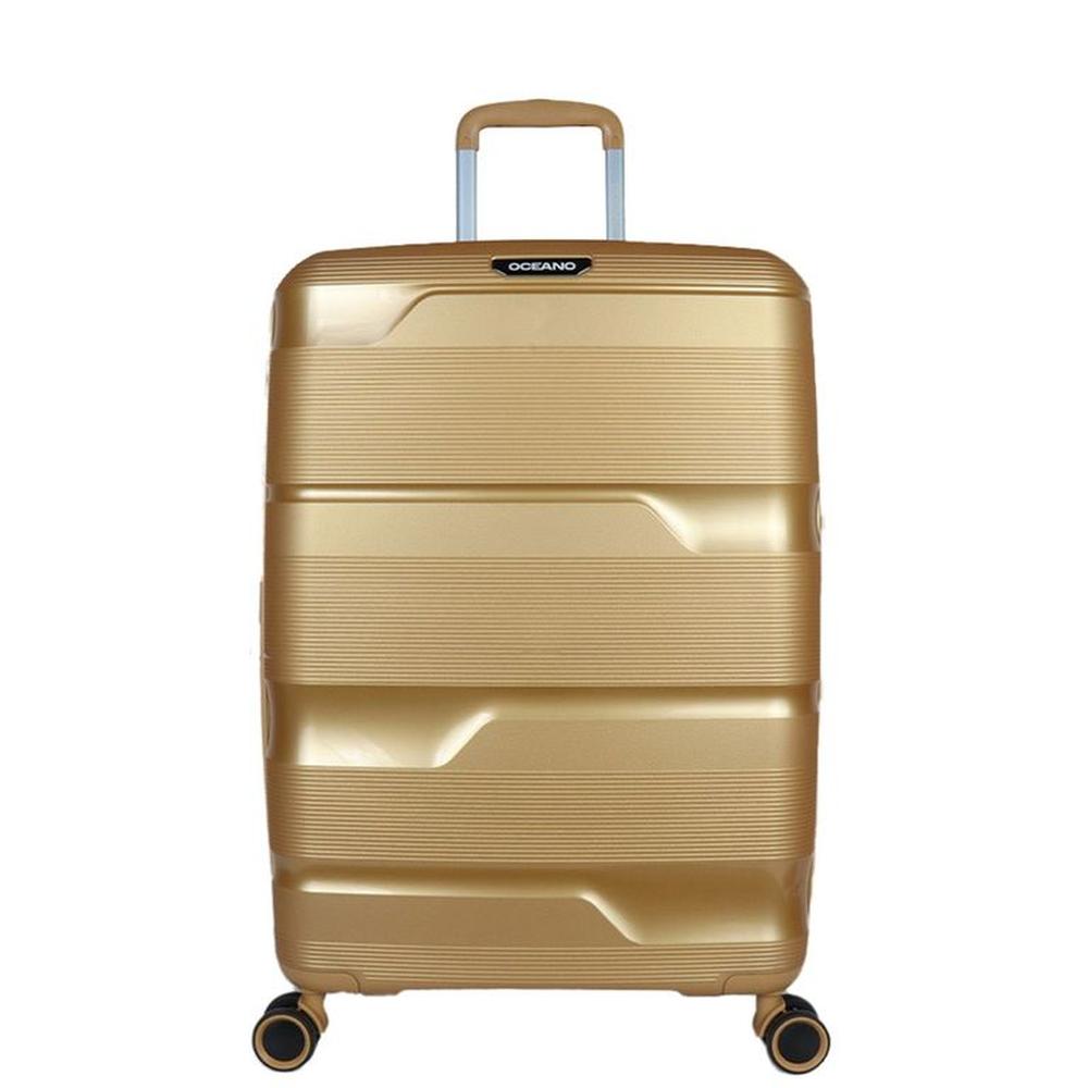 Maleta Oceano Boston Oro Mediana