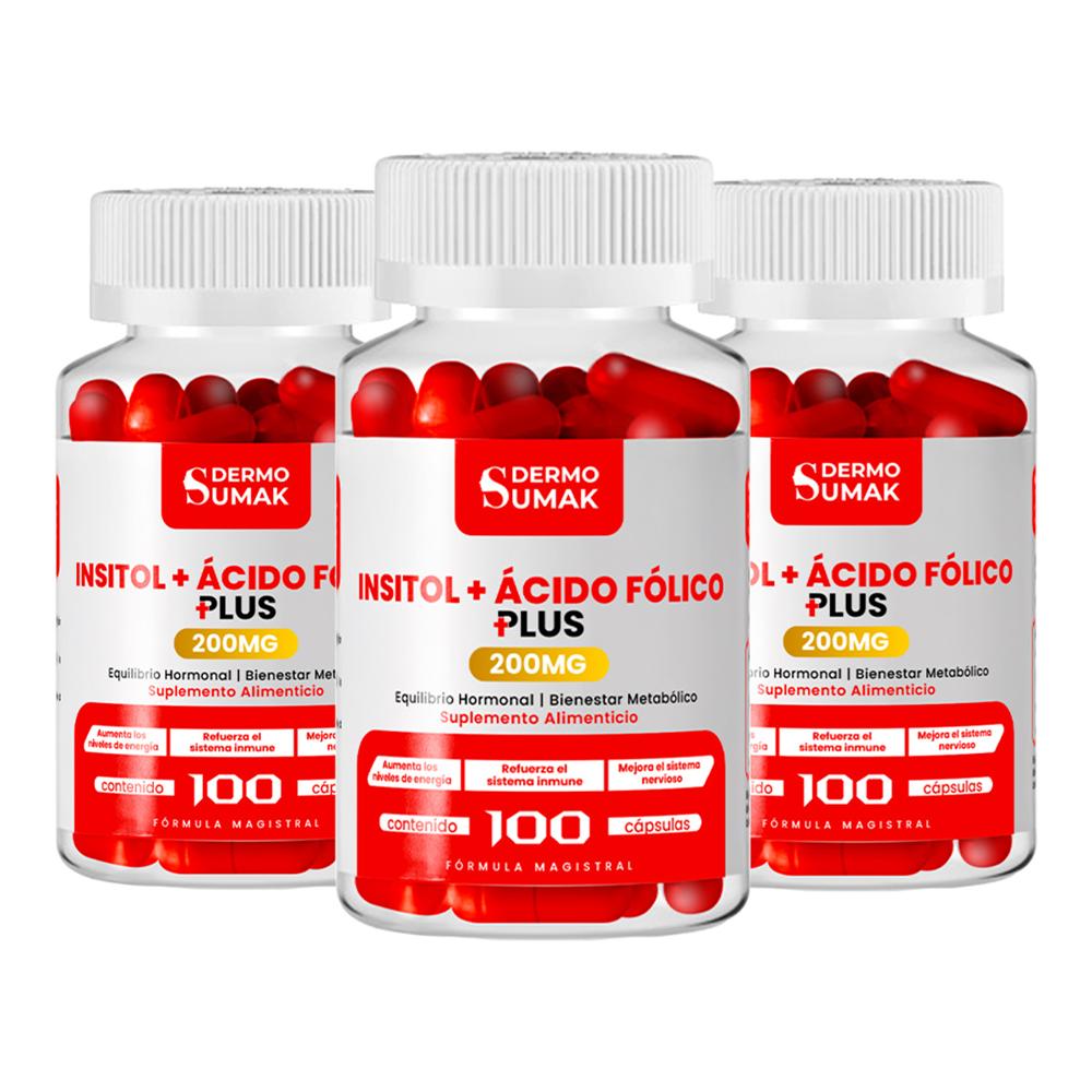 Inositol  Acido Folico 100mg 100 Cap Dermo Sumak 3 und