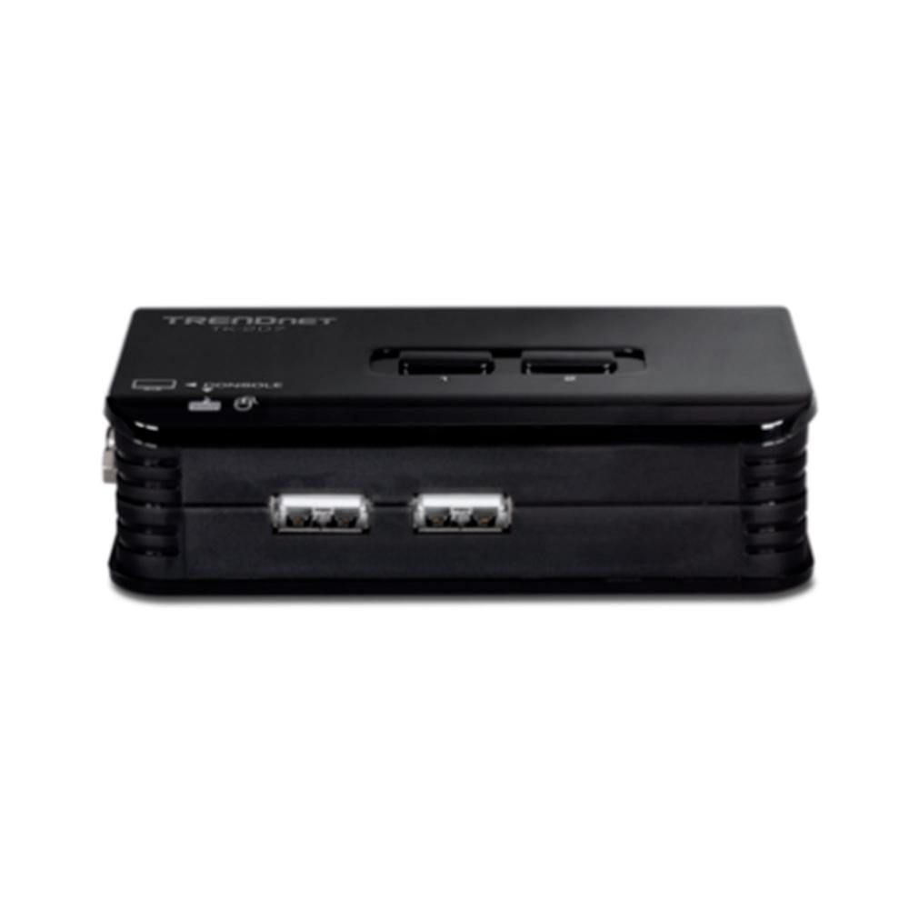 SWITCH KVM TRENDNET DE ESCRITORIO 2 PUERTOS VGA/USB P/N: TK-207K
