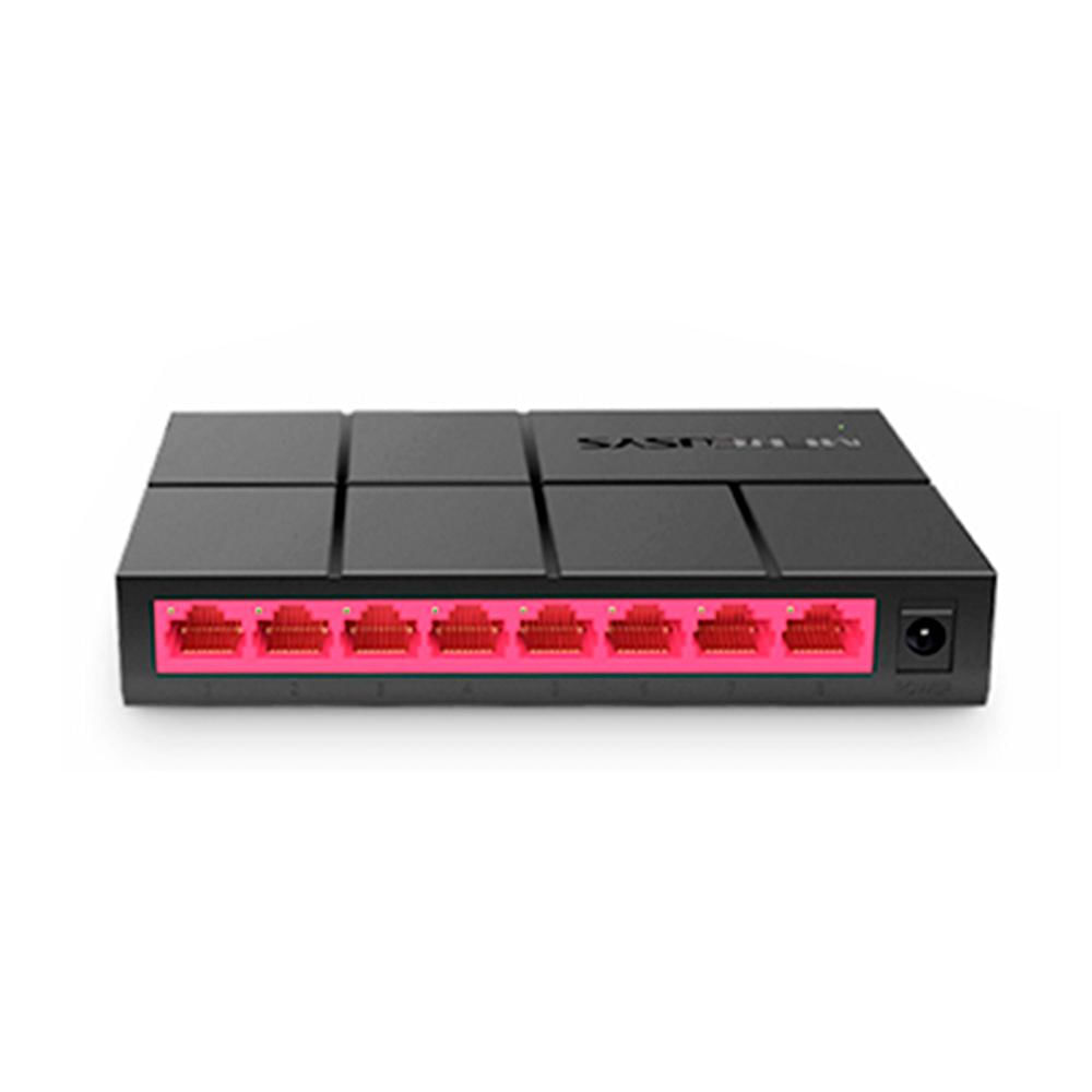 SWITCH DE ESCRITORIO MERCUSYS MS108G V2.2 8 PUERTOS RJ45 A 10/100/1000 MBPS COLOR NEGRO P/N: MS108G