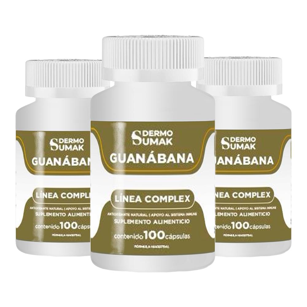 Guanabana Complex Antioxidante Natural 30mg 100 Cap Dermo Sumak 3 und
