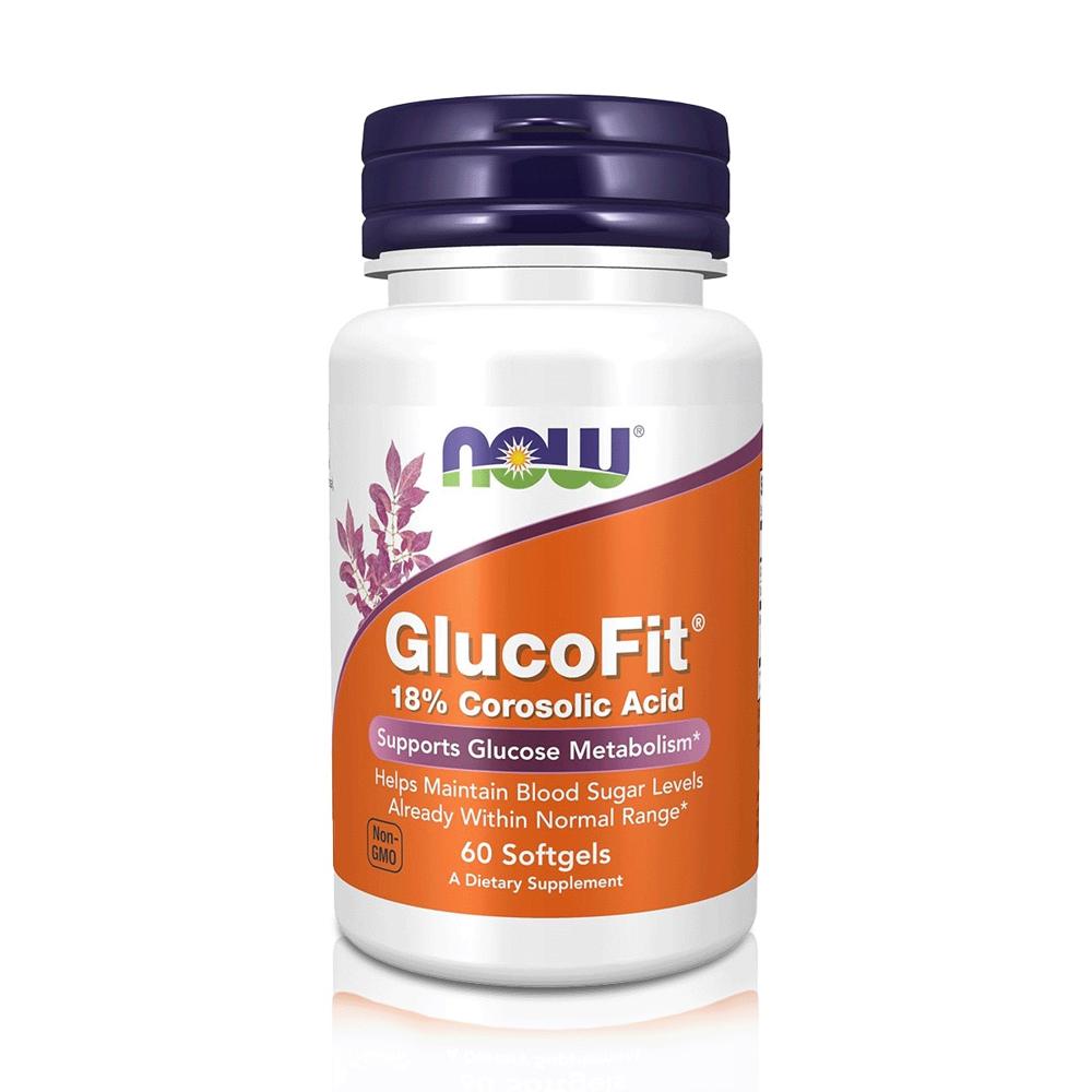 GlucoFit – Banaba Leaf 1,334 mg (60 Softgels) – NOW Foods