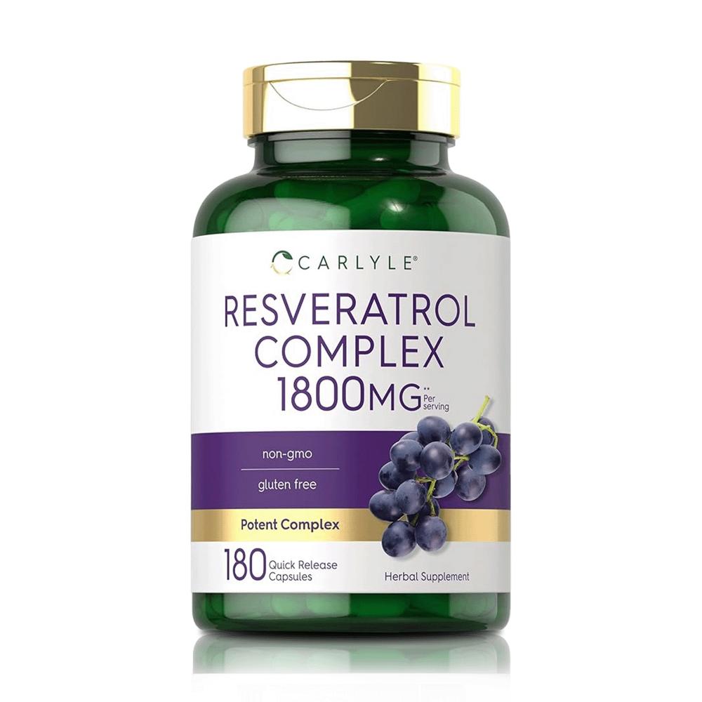 Resveratrol Complex 1800 mg (180 Cápsulas) – Carlyle