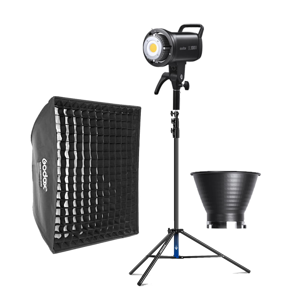 Combo Luz Continua Godox SL100D + Parante + Softbox FW6090