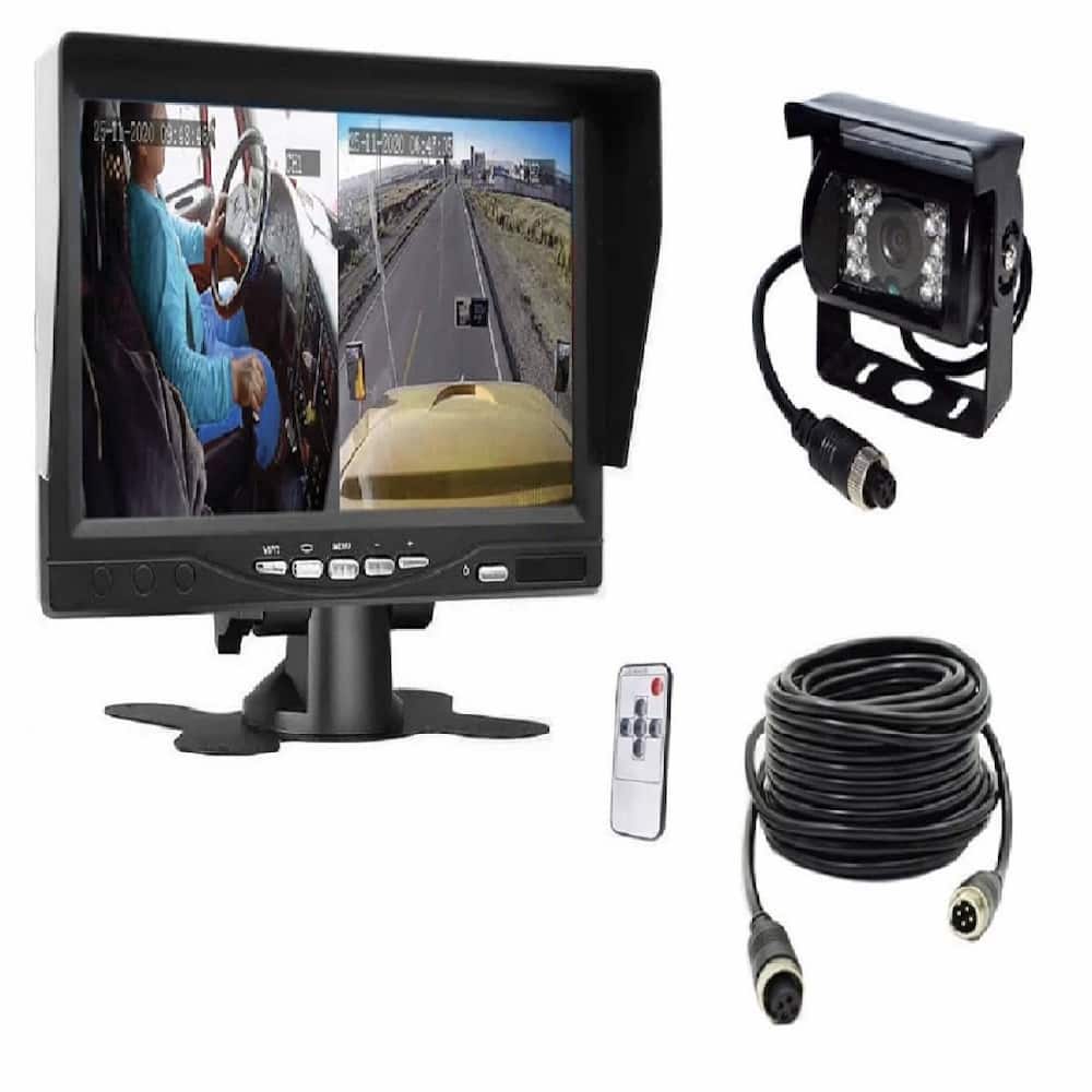 Kit Vehicular Pantalla DVR 7” + Cámara + Cable 20M