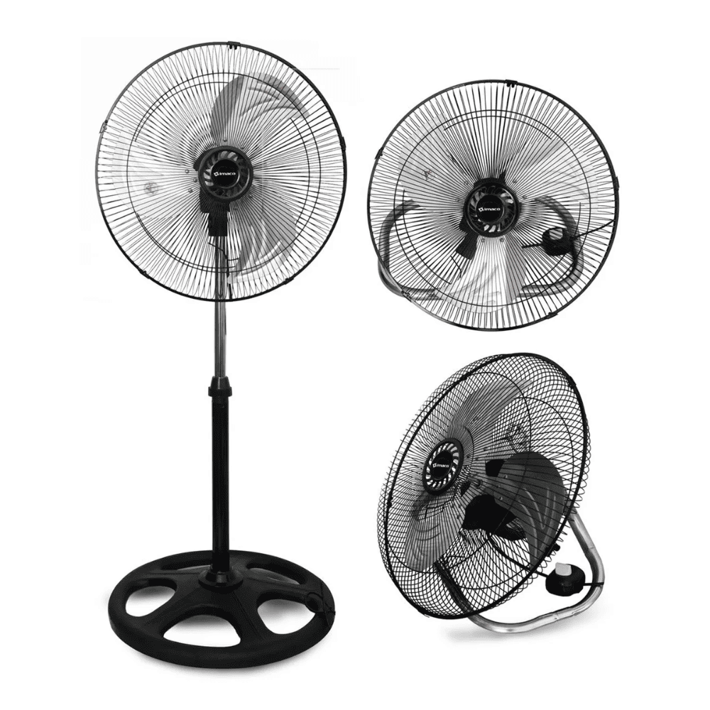 Ventilador 20"" FSM2060 Imaco 3 en 1 Pedestal Mesa y Pared