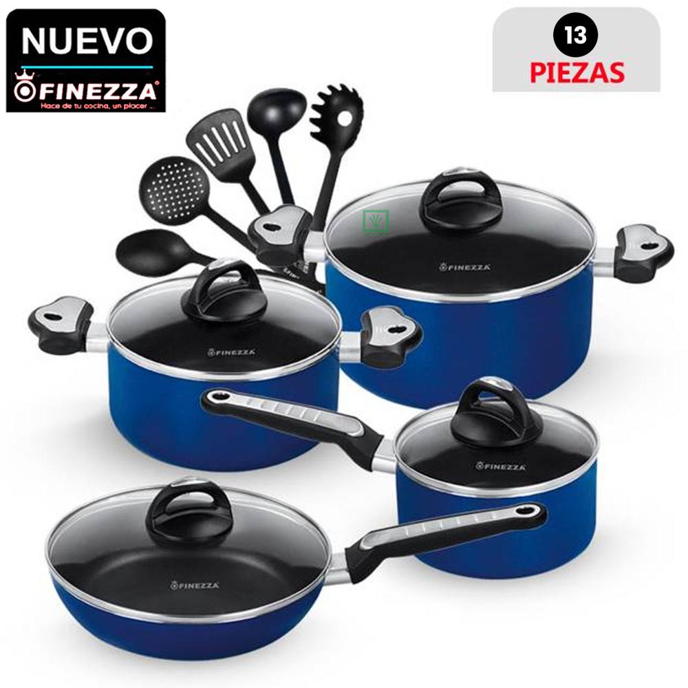 Set de Ollas Antiadherentes FZ-1612T Azul