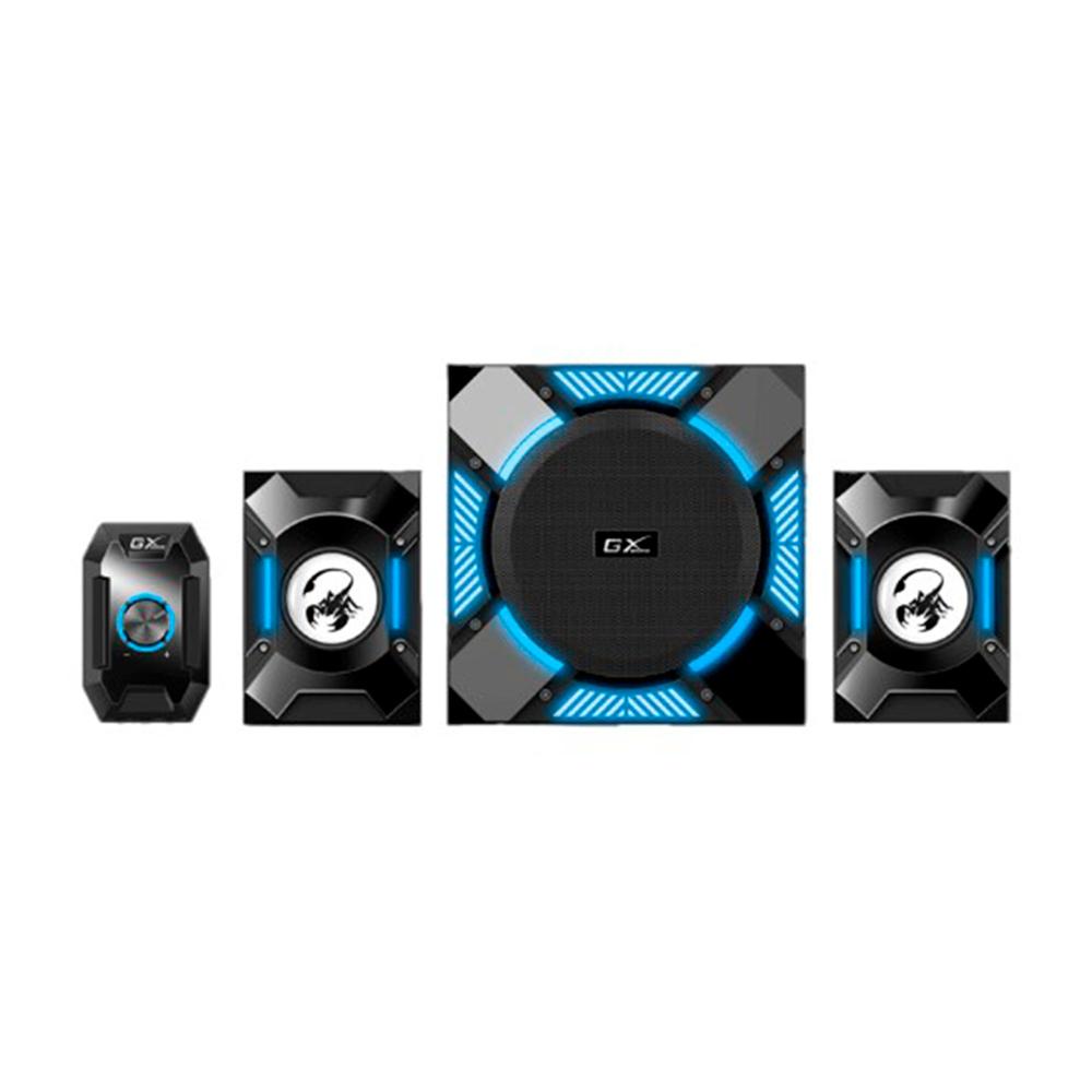 PARLANTE GENIUS SW-G2.1, 1200 240V SUBWOOFER 24W/2 SATELITES 6W, MODULO DE CONTROL P/N: 31730044400