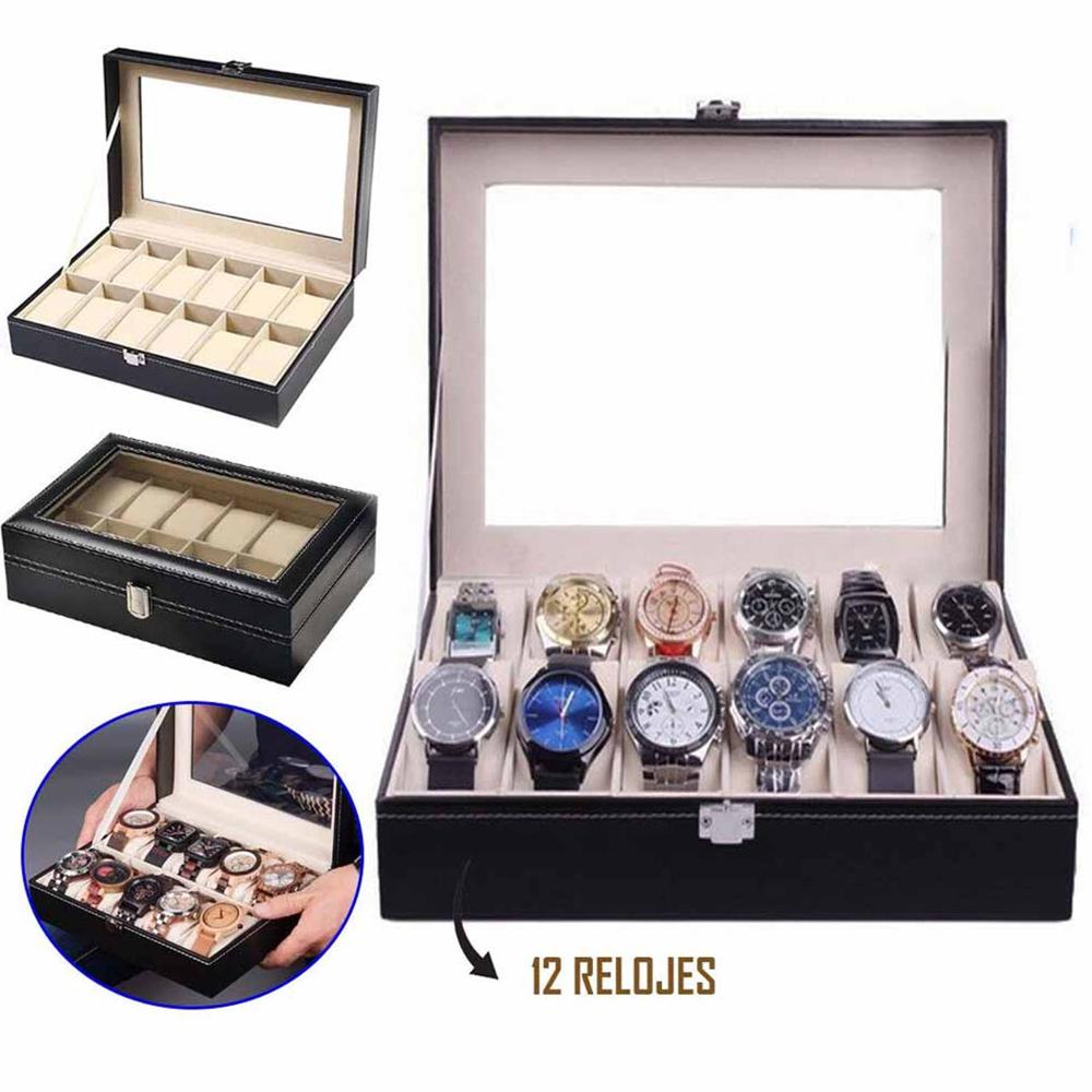 Organizador de Relojes 12 Compartimientos