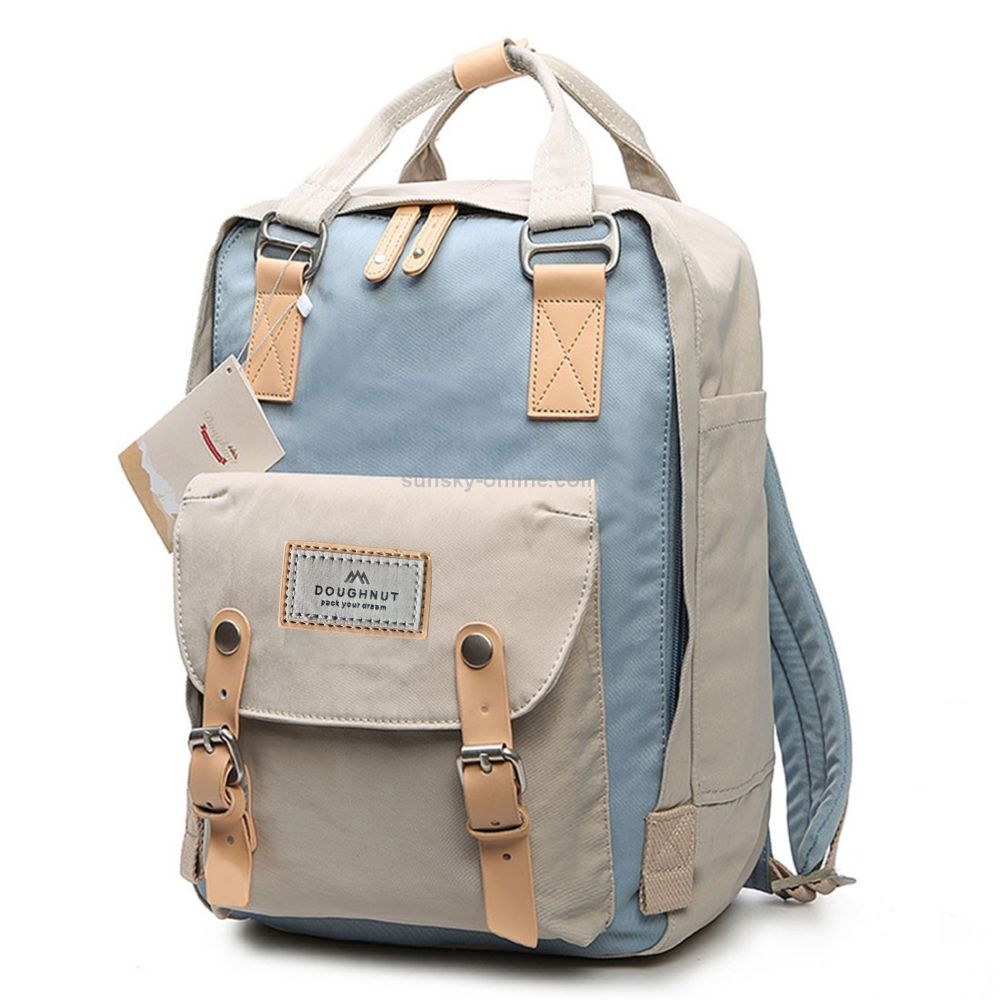 Mochila Doughnut Celeste Gris