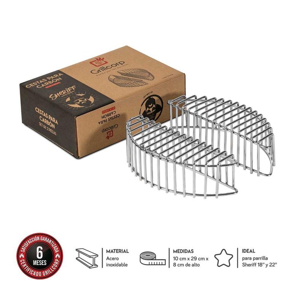 Cesta Parrillera para Carbón