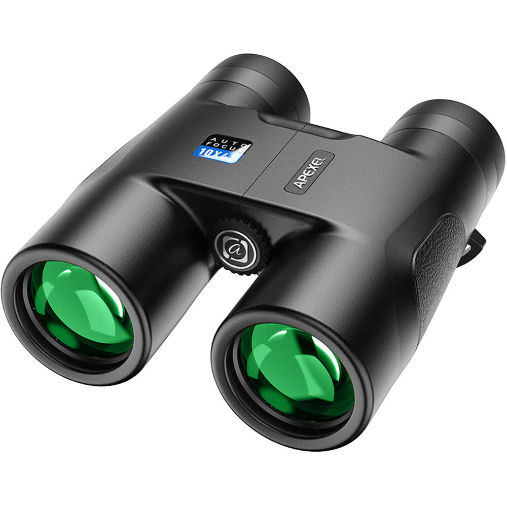 Binoculares Apexel 10x42 de Enfoque Fijo - Enfoque Rápido, Lentes Multicapa, Prismas BAK4, Cuerpo d