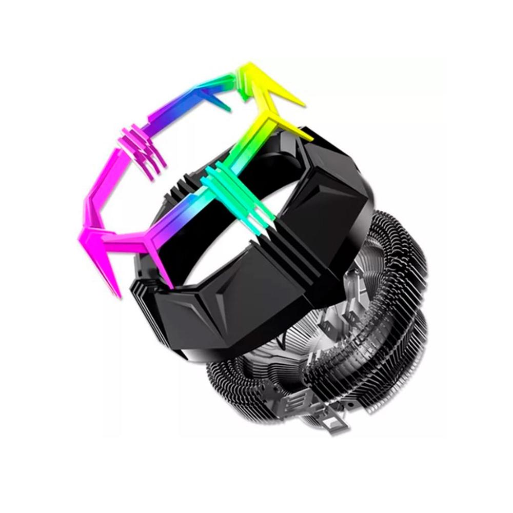 COOLER PARA PROCESADOR ANTRYX MIRAGE 210 RGB 1800RPM 4 PINES 40000 HORAS PARA LGA 775 P/N: ACC-210R