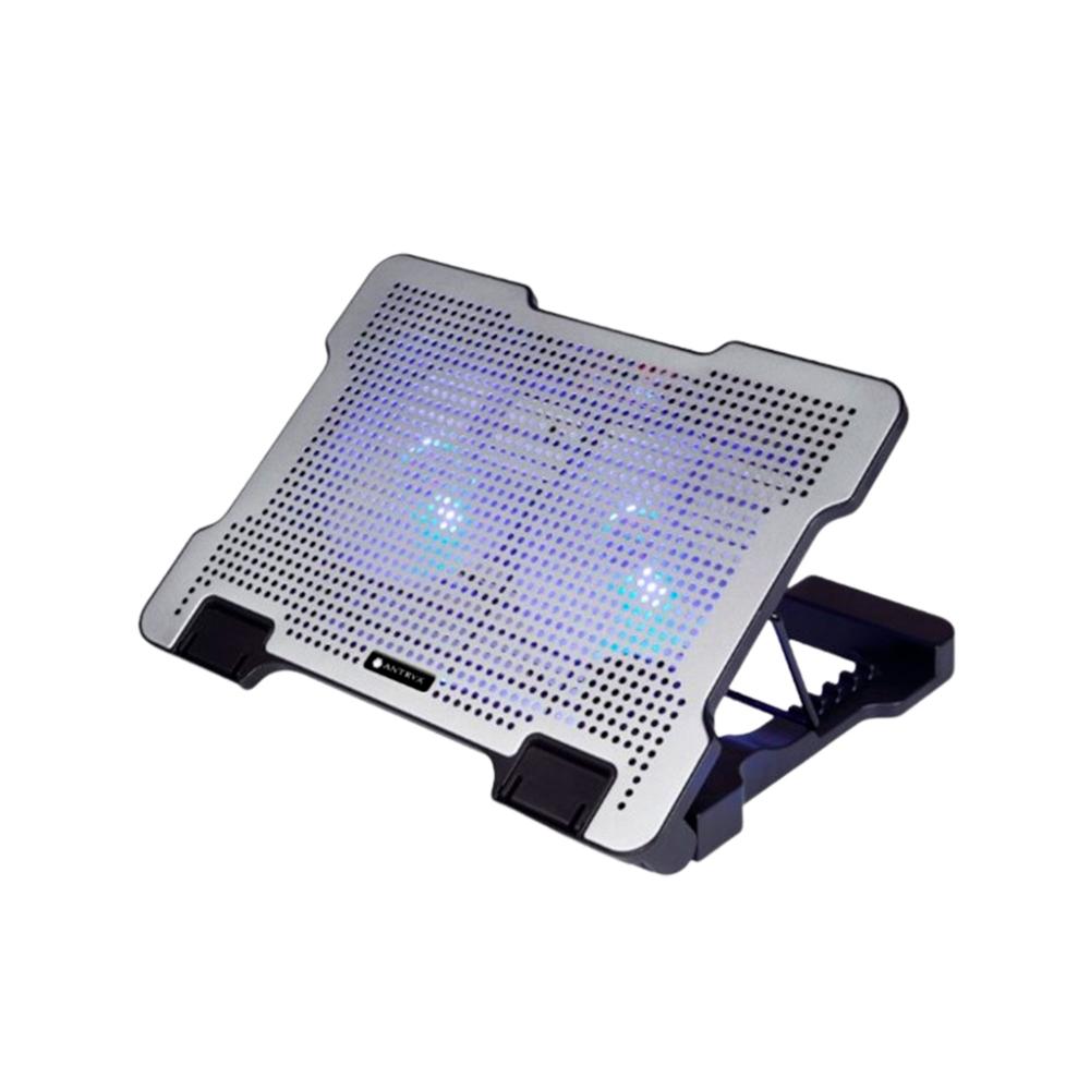 COOLER ANTRYX XTREME AIR N300 SILVER, 15.6"", 6 NIVELES, 2 VENTILADORES LED P/N: ACP-N300U2S