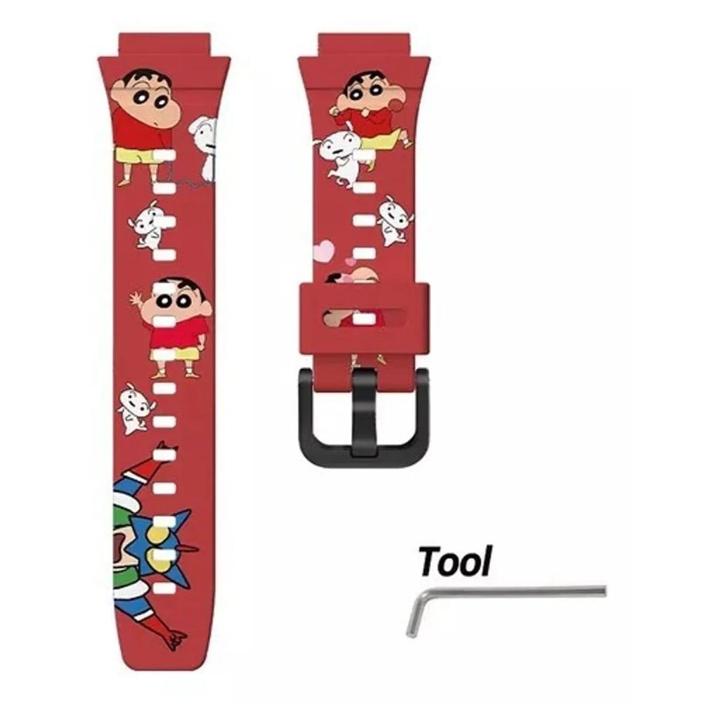 Correa de diseño para huawei kids 4 pro rojo