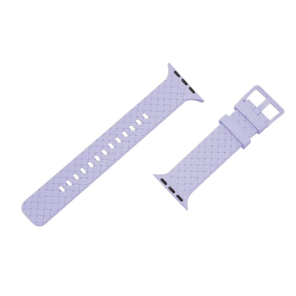 Correa de silicona labrada para watch 42-44-45-49 mm lila