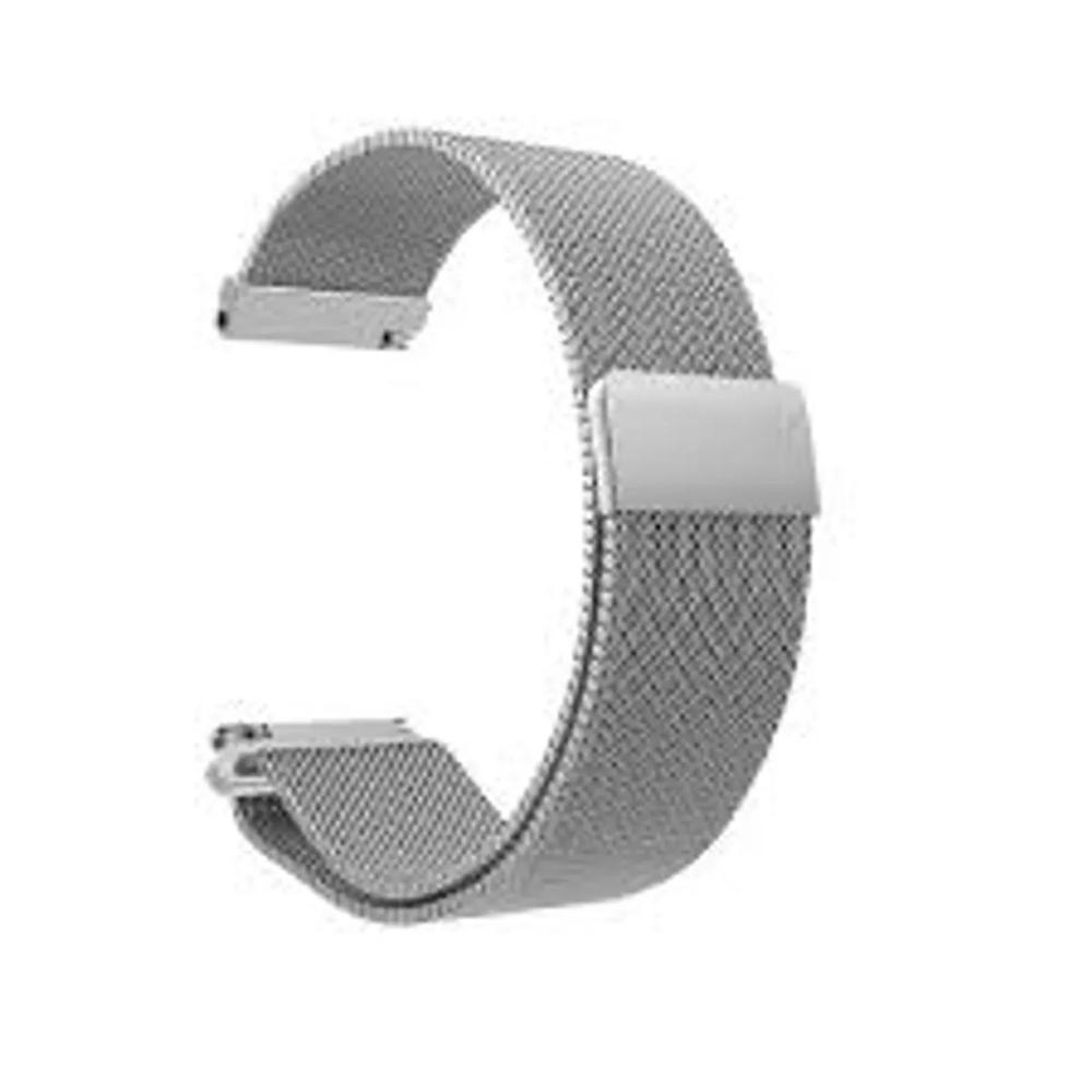 Correa milanese imantada para smartwatch 20mm plata