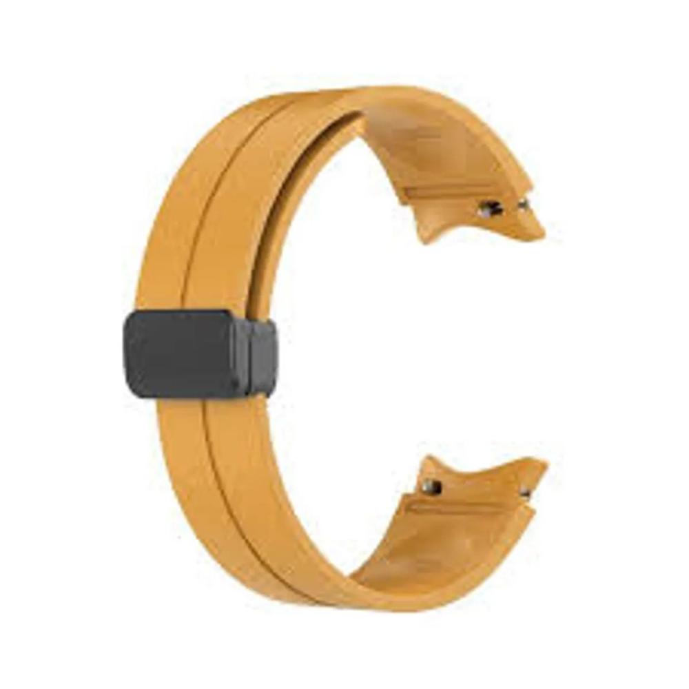 Correa silicona imantada para samsung watch 5 pro (20mm) amarillo
