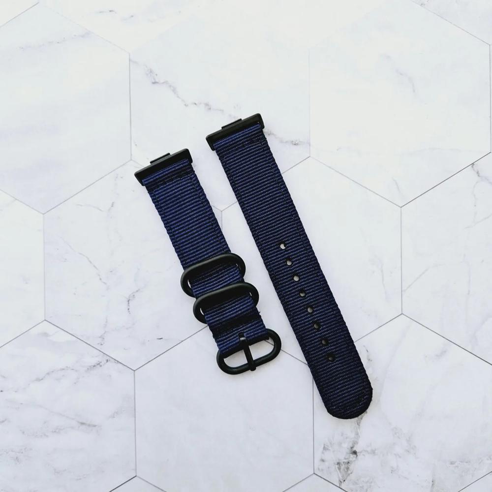 Correa de nylon para huawei fit 3 azul