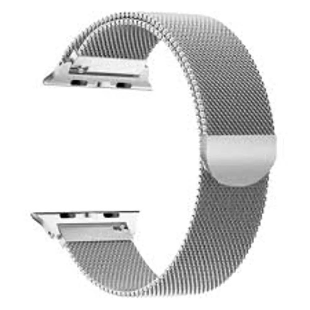 Correa milanese imantada para smartwatch 22mm plata