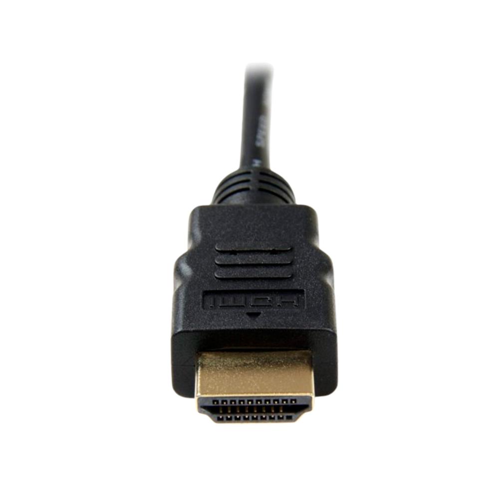 CABLE HDMI STARTECH ETHERNET 4K 30HZ, 3M HDMI MACHO A MICRO HDMI MACHO, COLOR NEGRO P/N: HDADMM3M