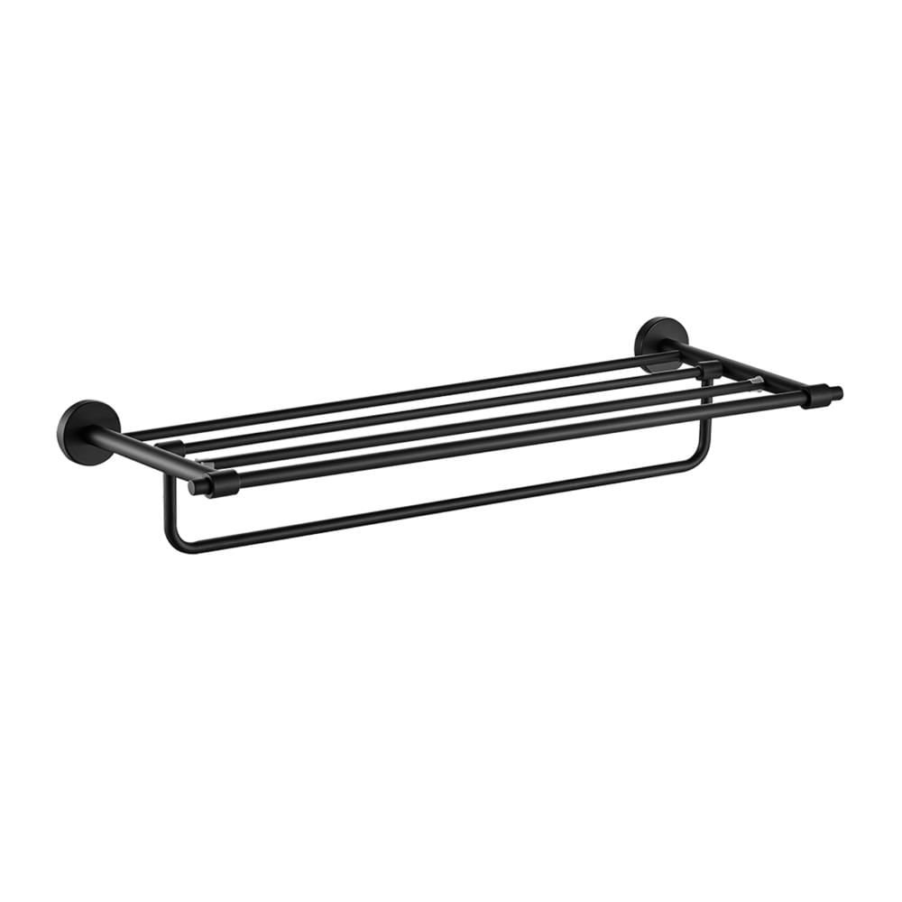 Toallero para baño 6641 de 60 cm Acero Inoxidable Negro