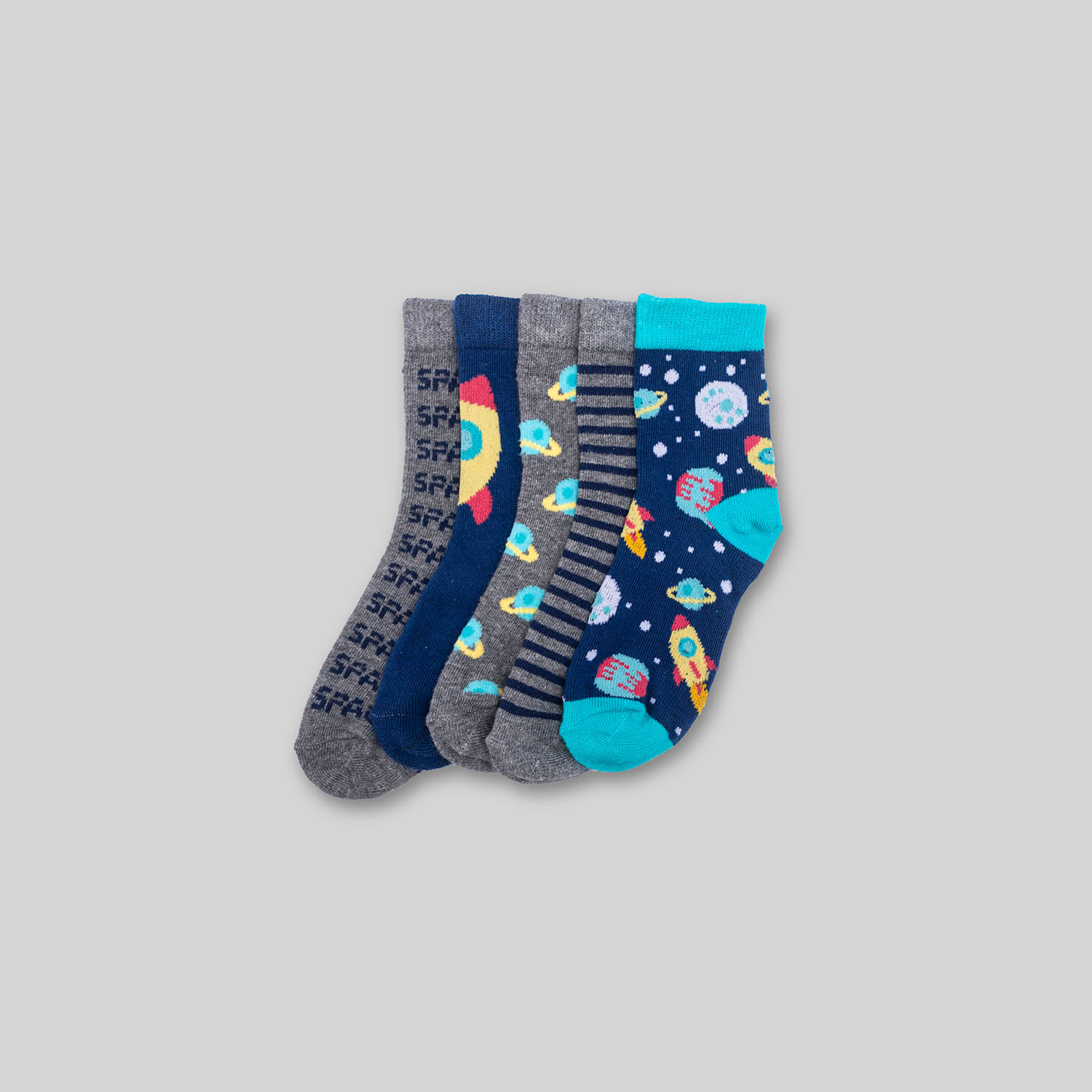 Medias Altas Pack X5 Para Niño Circus Tt