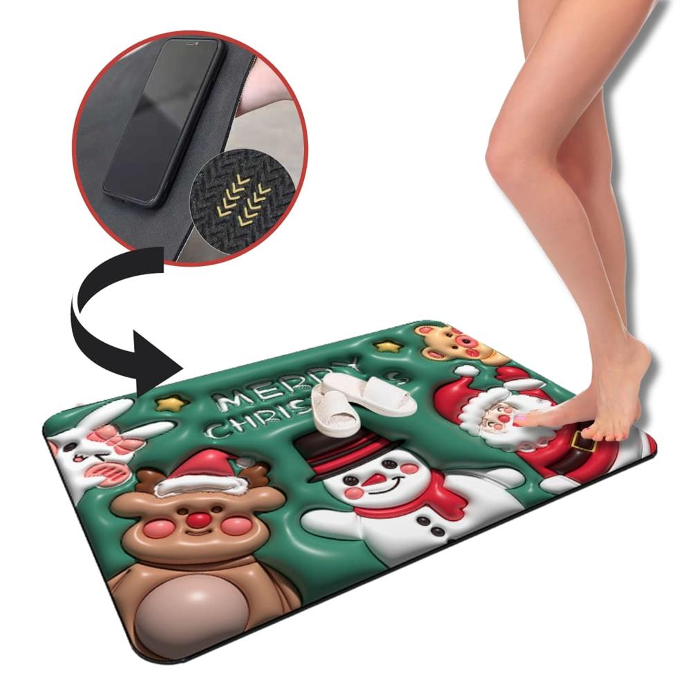 Alfombra Absorbente 3D Navidad Personajes 537NP03