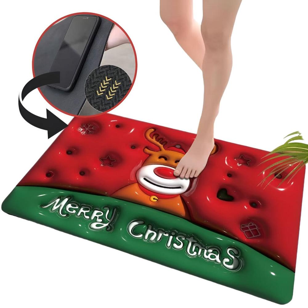 Alfombra Absorbente 3D Navidad Reno 531NR03