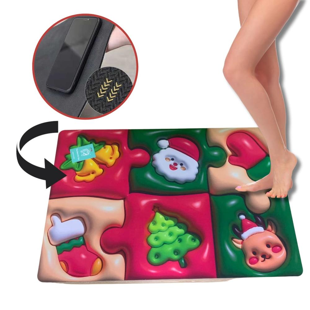 Alfombra Absorbente 3D Navidad Rompecabezas 535NR03