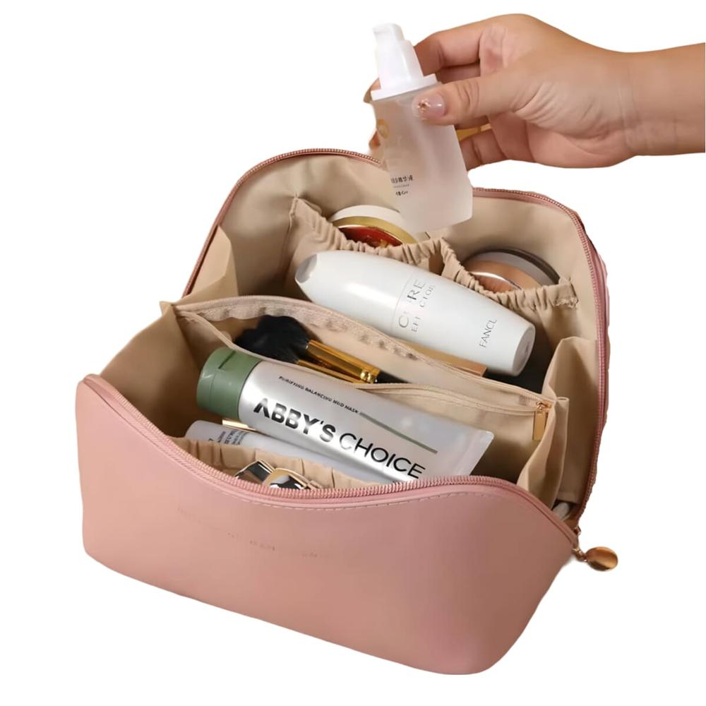 Bolso Organizador Para Maquillaje y Accesorios De Belleza Rosado  519RS02