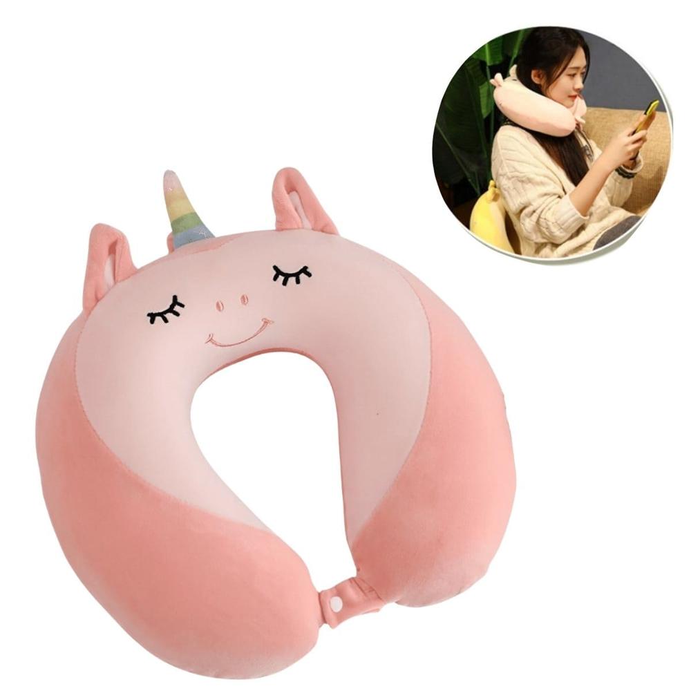 Cojín Cervical para Viaje Modelo Kawaii Rosado 664RS02