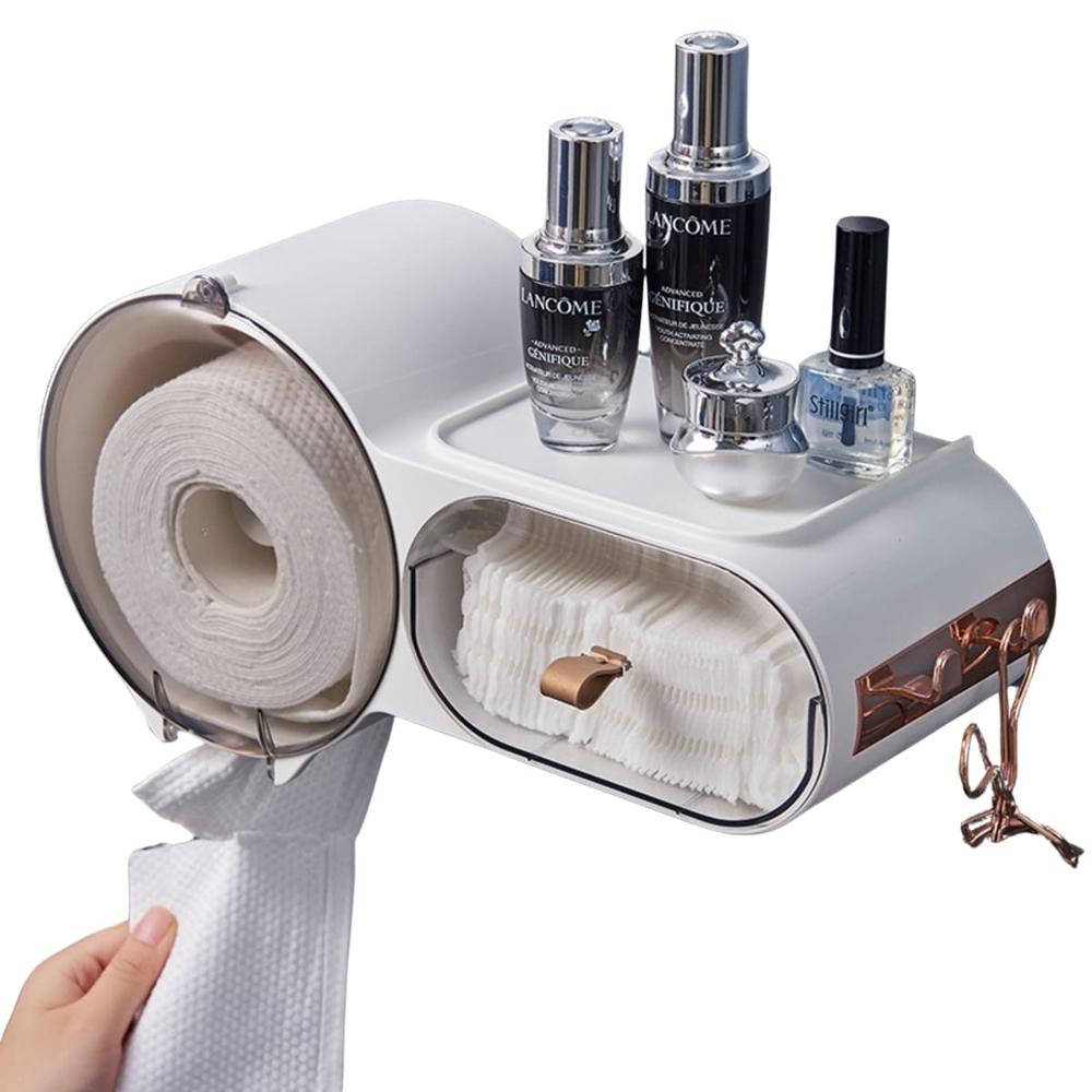 Dispensador De Papel Premium Con Ganchos Blanco 417BL03