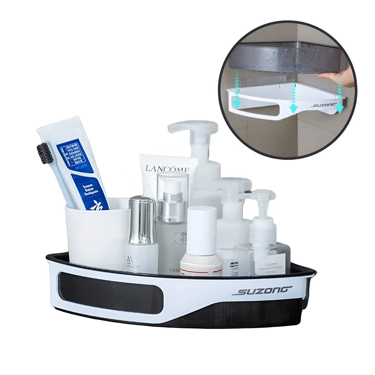 Esquinero Organizador Desmontable Negro 426NB03