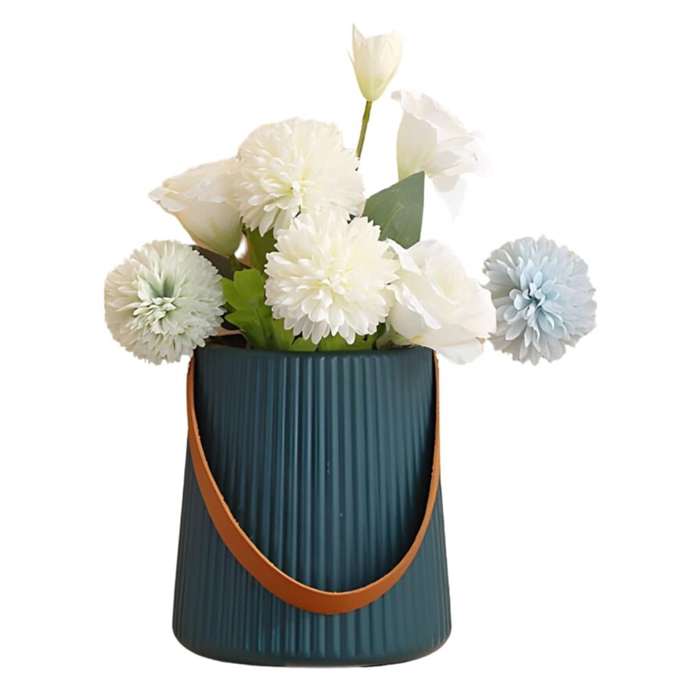Florero Decorativo Modelo Primavera Lineal Azul 300PAZ11