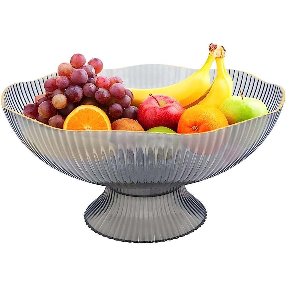 Frutero Transparente para Centro de Mesa Gris  20GR11