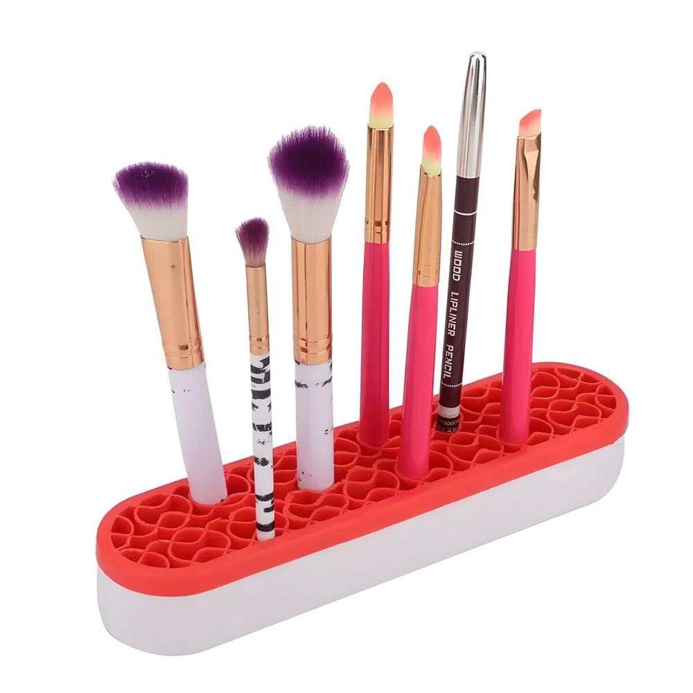 Organizador Multiuso Para Brochas De Maquillaje Rojo  359RJ02