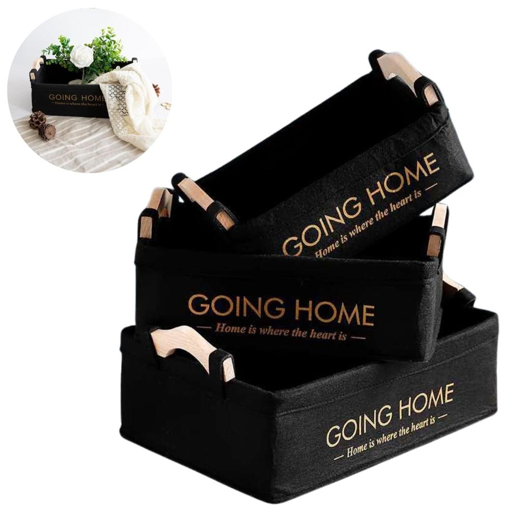 Set de 3 Cesta Organizadoras Multiusos con Asa 6970002