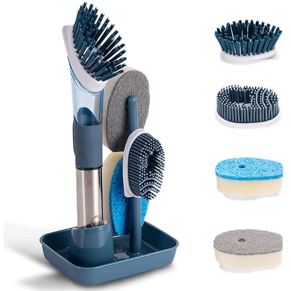 Set De Escobillas Con Dispensador De Ayudin Azul  170AZ01