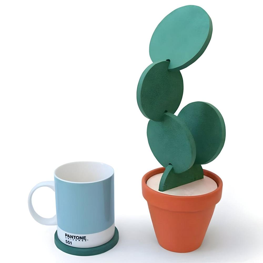 Set De Posavasos Modelo Cactus  1130001