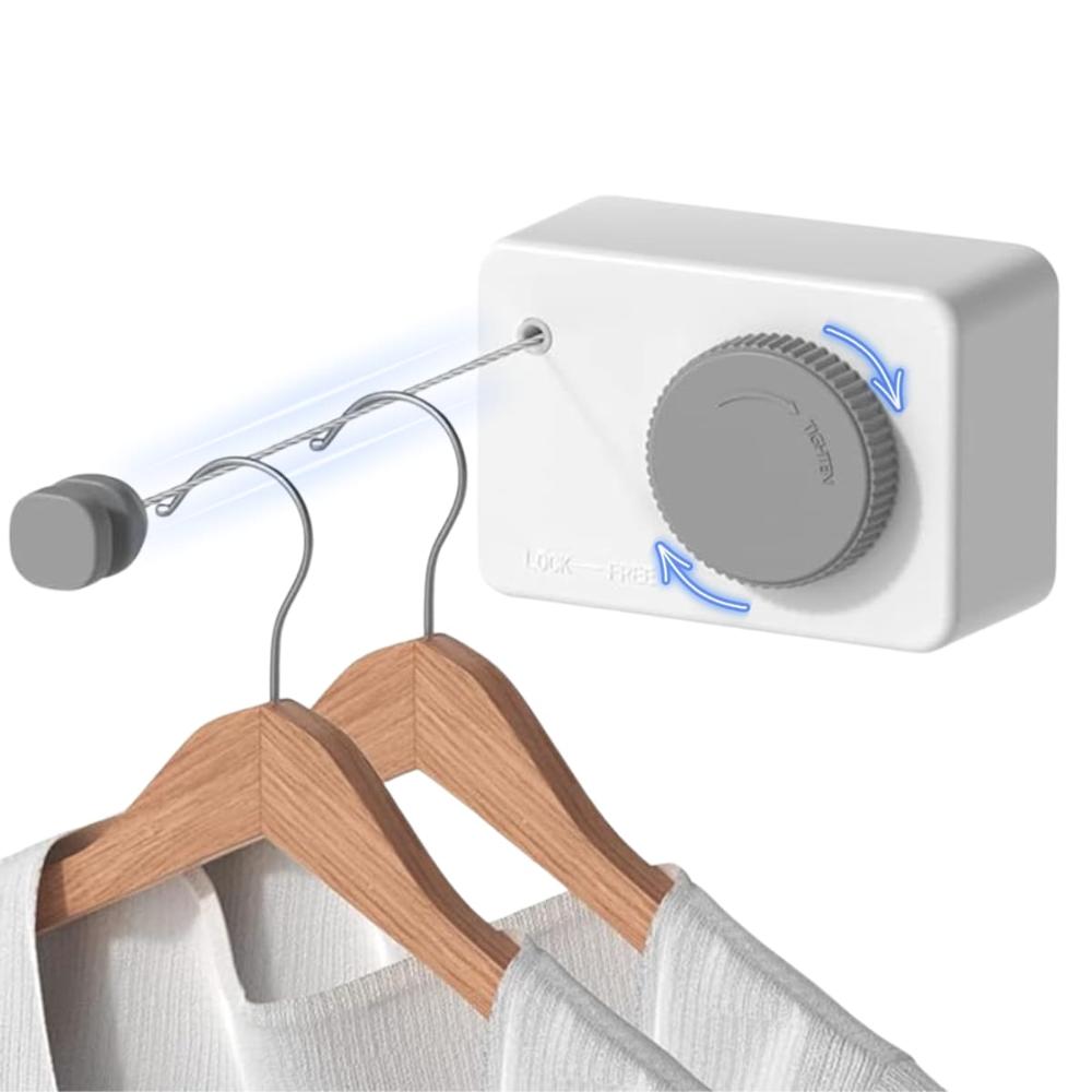 Tendedero de Ropa Retráctil Ajustable Smart Gris  450GR04
