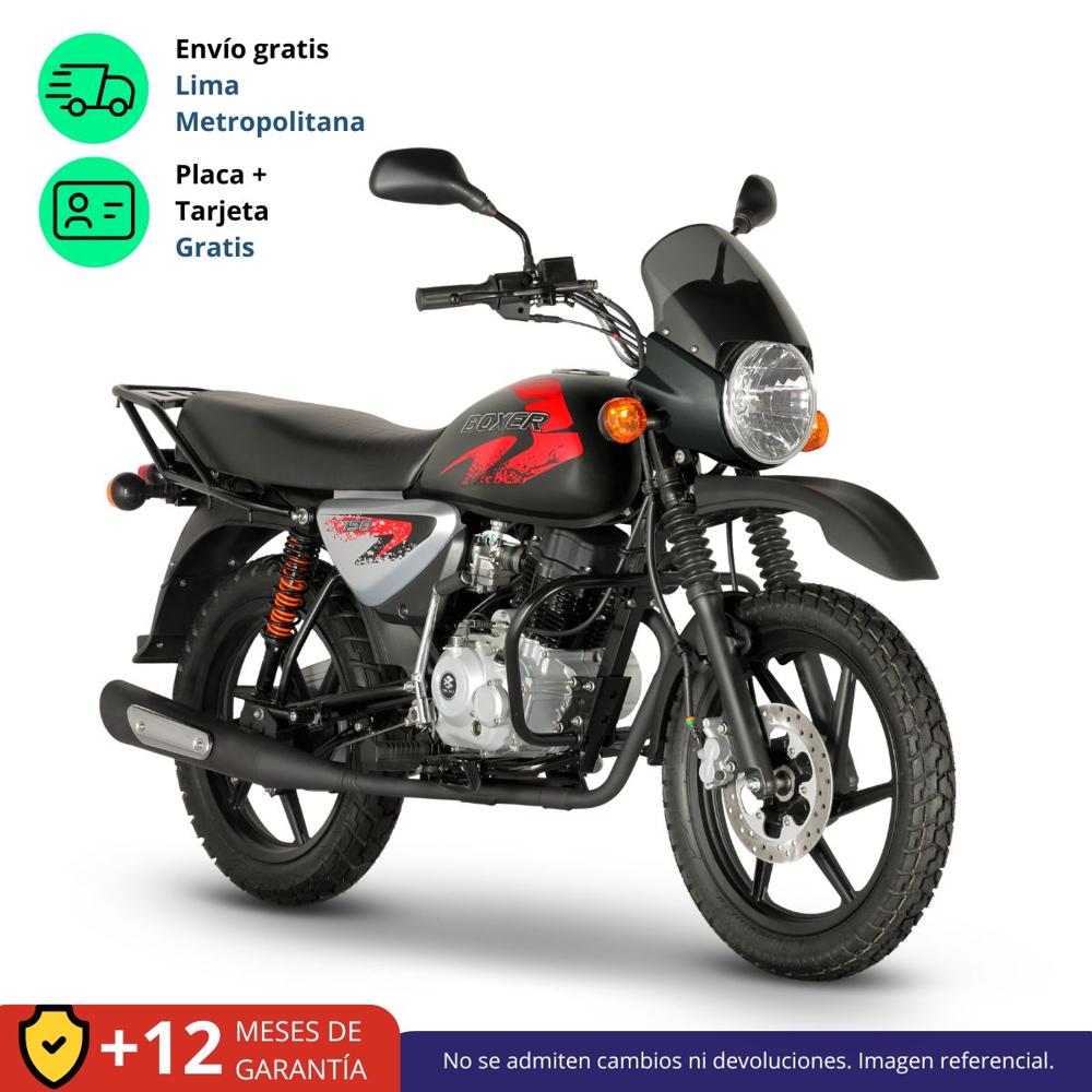 Moto Bajaj Boxer 150X Disco Freno Negro