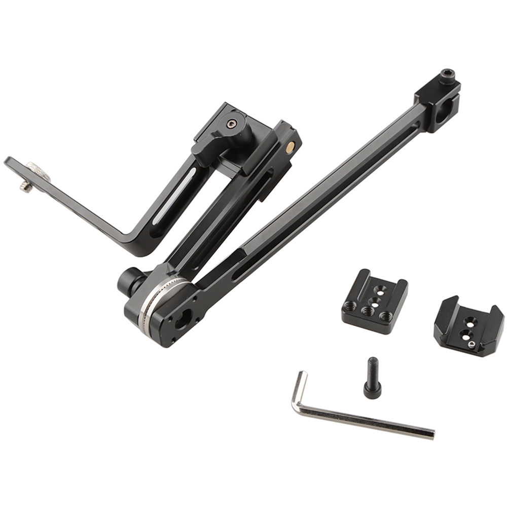 CAMVATE Kit de Soporte con Abrazadera de 15mm para EVF/Monitor - Soporte Ajustable, Montaje en Riel