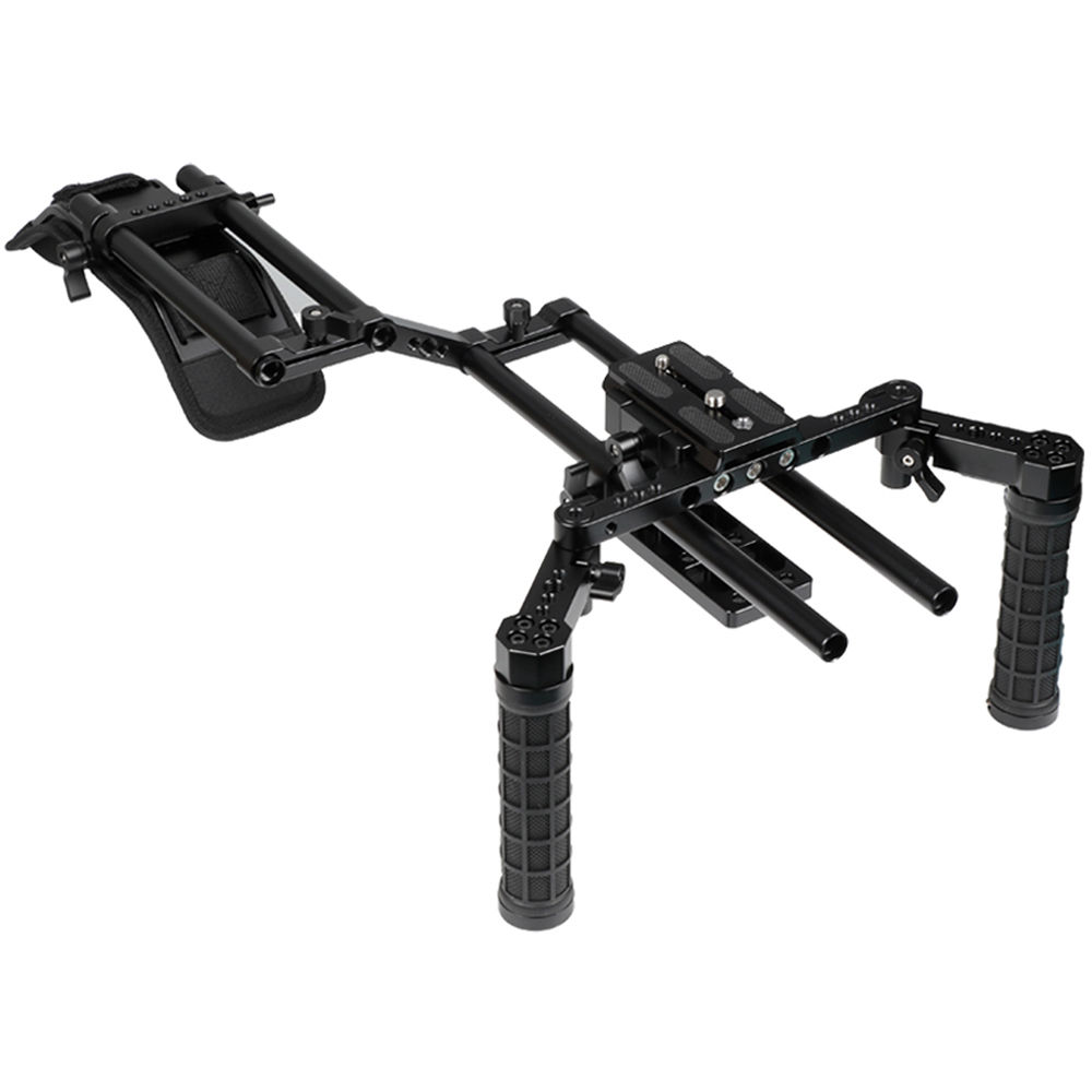 CAMVATE Rig de Montaje en Hombro con Placa de Liberación Rápida, Almohadilla para Hombro y Agarrade