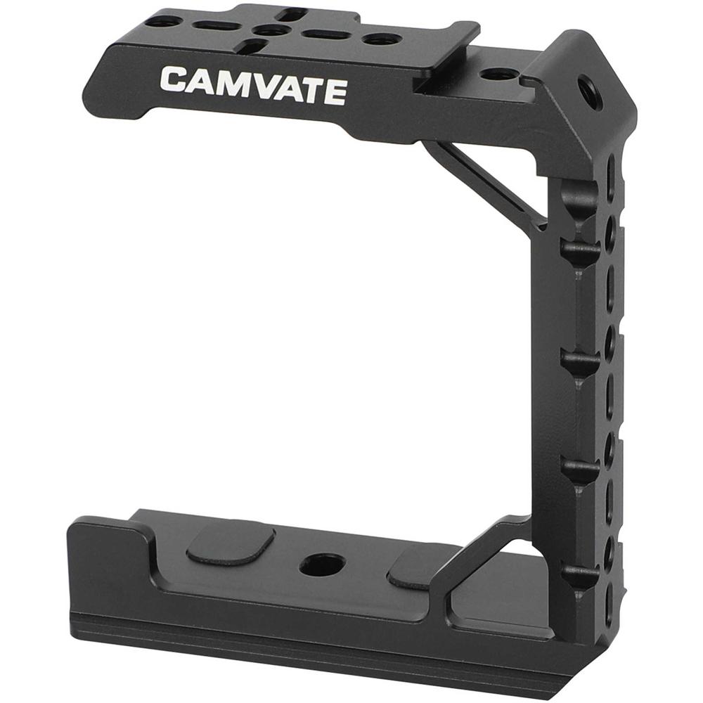 CAMVATE Jaula Media para Cámara para Sony a1 - Acceso a Controles, Múltiples Roscas 1/4""-20, Placa