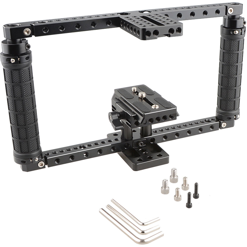 CAMVATE Jaula de Cámara Universal Ajustable con Base Rápida Compatible con Manfrotto