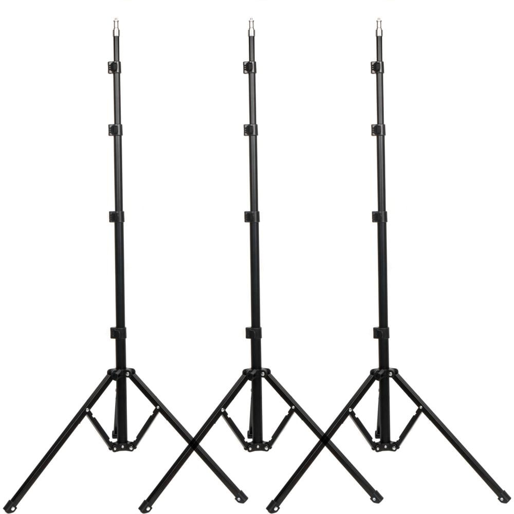 CAME-TV Soporte de Luz Compacto Plegable Inverso (Paquete de 3) - Capacidad de Carga 4.4 lb, Altura