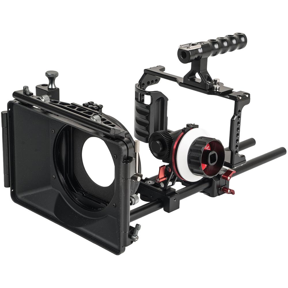 CAGE RIG CAME-TV BMPCC Plus para BMPCC 6K/4K con Matte Box, Follow Focus y Accesorios Completo