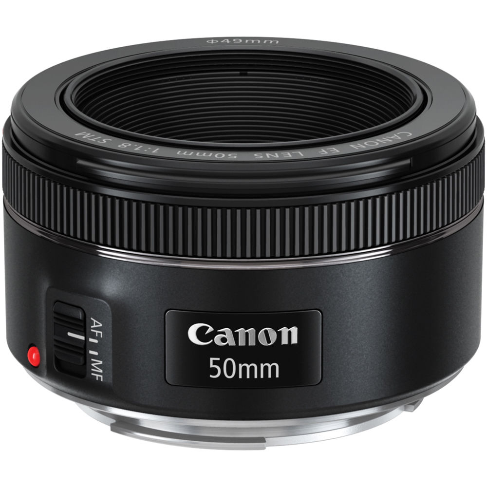 Lente Canon EF 50mm f/1.8 STM - Montura EF, Formato Full-Frame, Abertura f/1.8 a f/22, Recubrimient